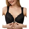 Lemorosy Women's Full Cup Unpadded Underwired Bra, Front Closure Bra,