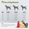 Zellar Dog Raincoat with Hood, Collar Hole, 100% Waterproof Ultra-Light