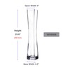 WGV Tall Masterpiece Glass Vase, 4.5" W x 25.6" H,