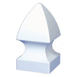 NMI Fence Essentials - PVC Vinyl Gothic Post Cap 5" x 5" White