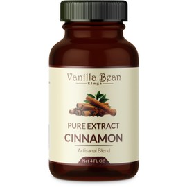 Pure Cinnamon Extract for Baking and Flavoring - 4 OZ - Premium Quality Natural Flavors for Baked Goods, Desserts, & Cooking