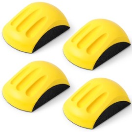 4 Pcs 5 Inch Hook and Loop Mouse Hand Sanding Block Hand Sander Block Sanding Mouse for Wood, Furniture Restoration, Home, Automotive Body, Woodworking Tools