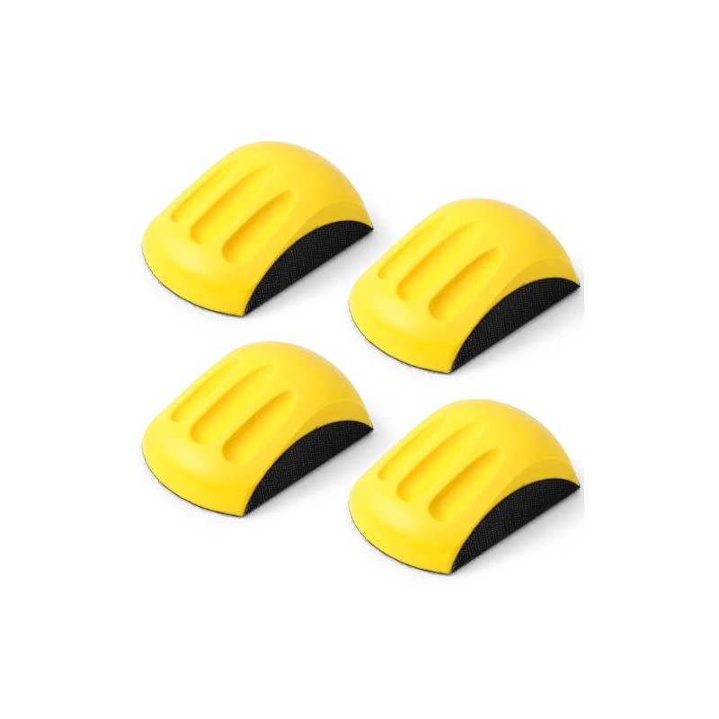 4 Pcs 5 Inch Hook and Loop Mouse Hand Sanding