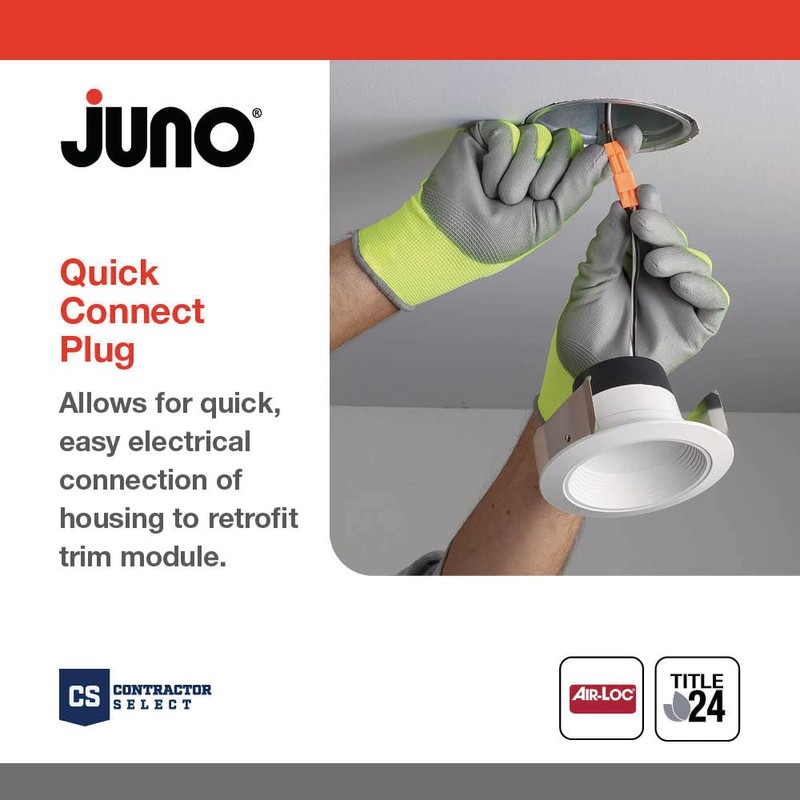Juno QC6 W G CP6 Quick Connect LED Downlight for