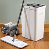 JOYMOOP Mop and Bucket with Wringer Set, White Flat Squeeze