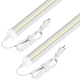 ELEKICO Led Shop Light, Super Bright 40W 5600lm 5000k Shop Light are 5 Times Brighter Than Cabinet Lights, Linkable 2ft Led Light Fixture for Cabinet Garage Workbench 2-Pack
