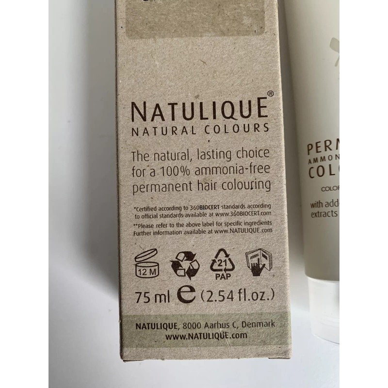 NATULIQUE Ammonia FREE Permanent Hair Color 7-8 Man Light Natural