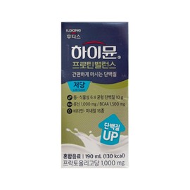 Hymune Ildong Foodis Hymune Protein Balance Low Sugar 190ml x 32 / Circle / 하이뮨 일동후디스 하이뮨 프로틴 밸런스 저당 190ml x 32개 / 써클