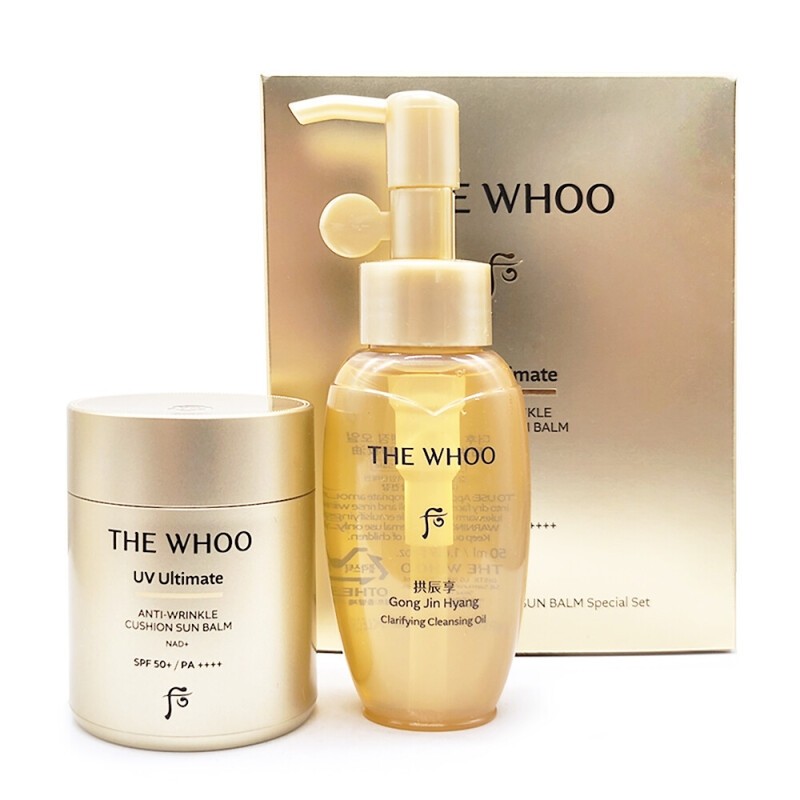 The Whoo UV Ultimate Anti-Wrinkle Cushion Sunscreen 13g Special Set