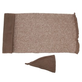 2Pcs Baby Photography Props Mohair Hat Blanket Set Costume Clothes for Newborn Infant(Dark Brown Hat Blanket)