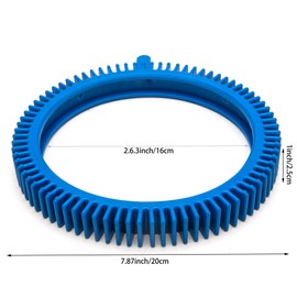 ATIE PoolSupplyTown Front Tire Kit with Super Hump Replace The PoolCleaner Poolvergnuegen Front Tire Kit with Super Hump 896584000-143 (2 Pack)