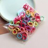 Ligas para el cabello niñas 100PCS Colorful Basic Nylon Ealstic