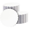 qiqee 9 Inch White Wave Cake Boards Round 15-Packs Circles