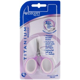 Westcott 3" Titanium Straight Scissor - Violet