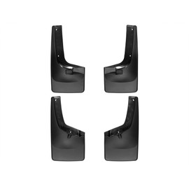 Weathertech Custom No Drill Splash Guard MudFlaps for GMC Canyon, Colorado, Front & Rear Set (110032-120032), Black