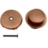 Westbrass D93-11 1-1/2" Coarse Thread Tip-Toe Bathtub Drain Plug Trim