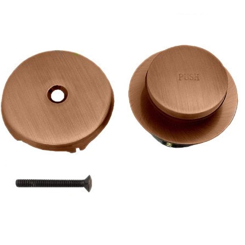 Westbrass D93-11 1-1/2" Coarse Thread Tip-Toe Bathtub Drain Plug Trim