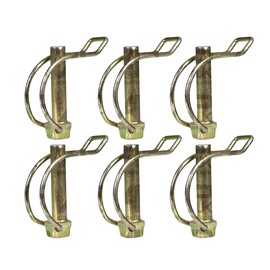 6X Pipe Tube Linch Lynch Pin 10mm x 50mm Trailer Tractor Truck Horse Box Linkage