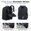 Lekespring Rolling Backpack for Adults,18 Inch Waterproof Carry-on Back pack