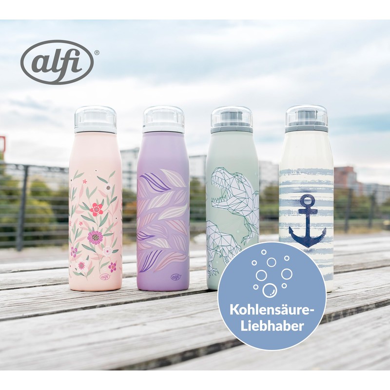 alfi Kids ISO Bottle 500 ml, Blue White Anchor, Insulated