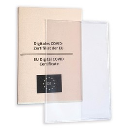 XEEPER Extra Stable Protective Case for Digital CoVid Certificate of EU Genesis Proof Made in Germany Crystal Clear Transparent Flexible Durable Robust for Everyday Use