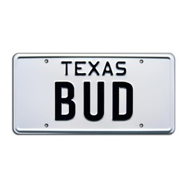 Urban Cowboy | BUD | Metal Stamped License Plate