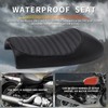 Black Vintage Cafe Racer Hump Seat Retro Saddle For CB