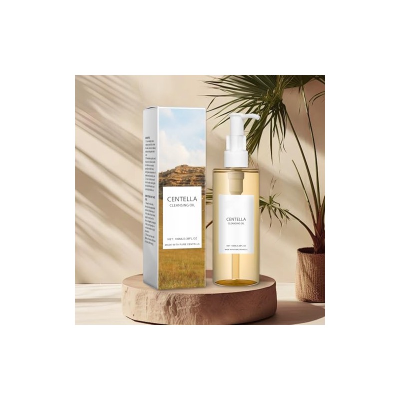 Ymiko Centellas Aceite Limpiador, Desmaquillante con Vitamina E, Enjuagues de