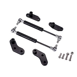 Lesiyou Door Opener Kits Door Shocks Struts Compatible with Can-Am Maverick X3 and X3 Max Front and Rear Doors 2017-2022,Black