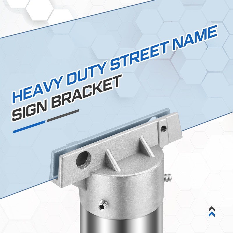 Hicarer 1 Pcs Street Name Sign Bracket for 2 3/8"