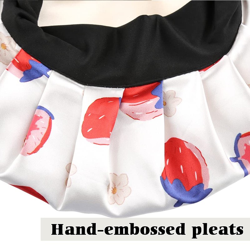 greatremy Gorro de seda ajustable para niños con lazo elástico