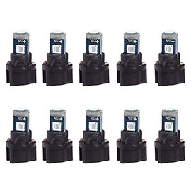 Paquete de 10 Bombillas LED de Cuña Azules T5 2721 37 74 PC74 Sockets de Giro de Repuesto Luces del Tablero Dashboard Panel de Instrumentos Cluster Lámparas LEDS