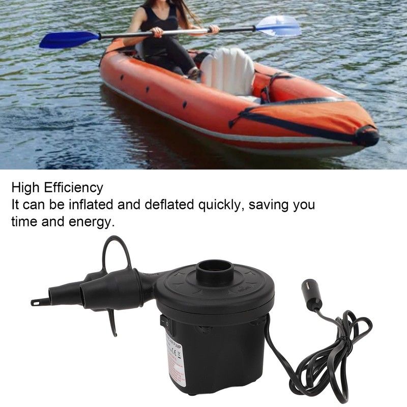 Electric Air Pump Multifunctional Compact Plastic Tire Inflator Portable Air