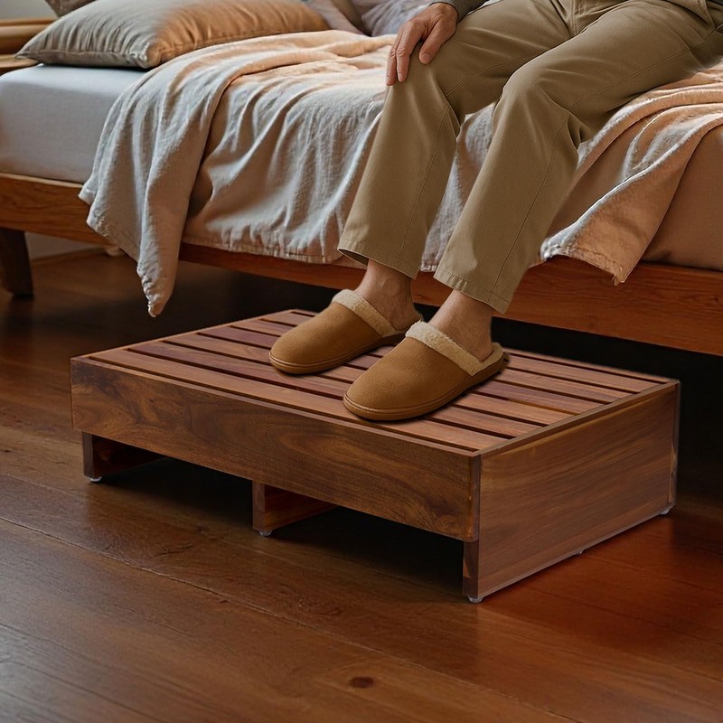 Acacia Wood Step Platform (25'' L x 16'' W x