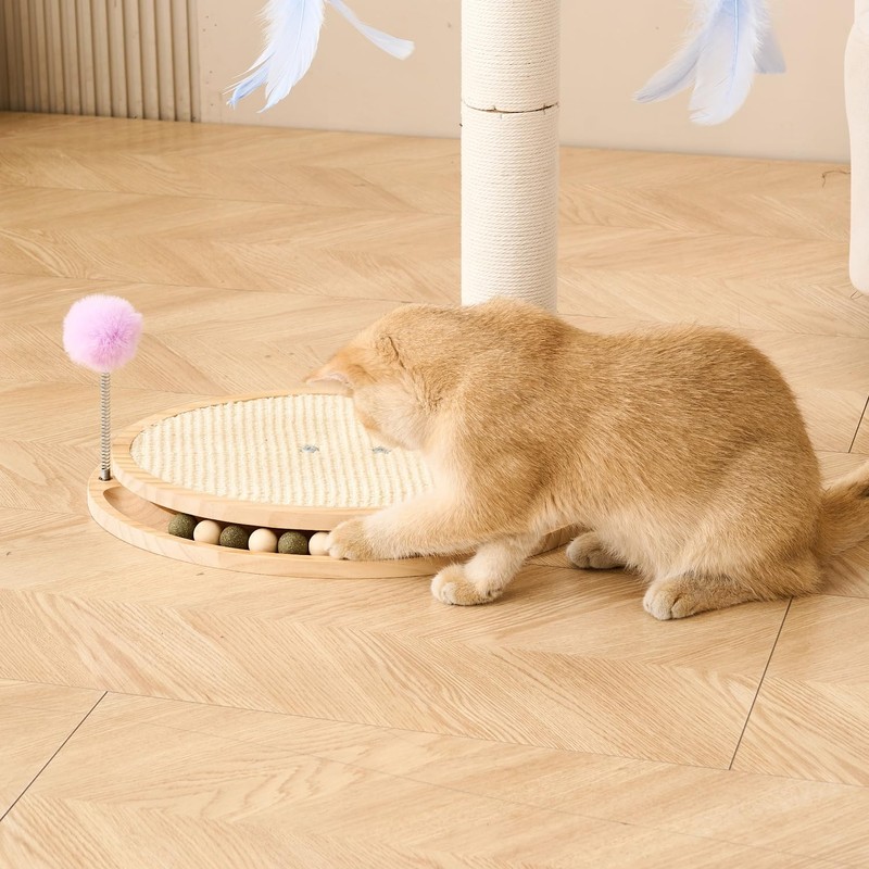 SHENGOCASE Cat Tree Scratching Post Scratcher, 26 Inch Tall, Solid
