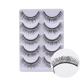 5 Pairs Soft False Eyelashes Natural 3D False Eyelashes Shiny Makeup Party Extensions with Eyelashes