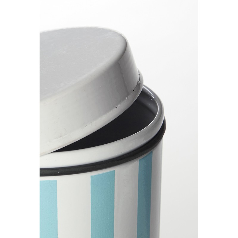 Premier Housewares Candy Stripe Cookie Canister - Blue