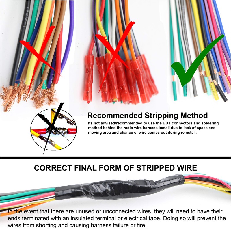 Xtenzi Connection Cable Set Compatible with Pioneer AVIC-X940BT AVIC-Z140BH GPS