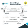 Eastman Steam Dryer Installation Kit, 3/4 Inch FHT Fill Hose,