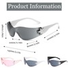 FveVqe 3 Pcs Womens Cool Rave Sunglasses, Trendy Rave Sunglasses
