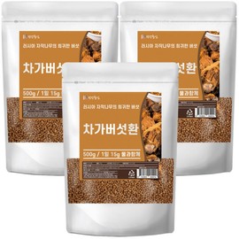 Russian Chaga Mushroom Pills 500g x 3 / 러시아 차가버섯환 500g 3개