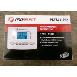 Pro Select New ProSelect 1H/1C Stage Programmable Thermostat - PSTSL11P52 S5