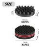 2 pieces rubber hair brushes, hair combs, hair care tools,
