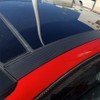 JUIVEEL 4Pcs Carbon Fiber Pattern Car Roof Edge Cover Decals