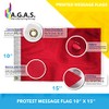 AGAS Protest Flag - 12 x 18 Inch - Printed