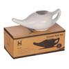 HealthGoodsIn Ceramic Neti Pot with Salt, Dishwasher Friendly, Holds 225