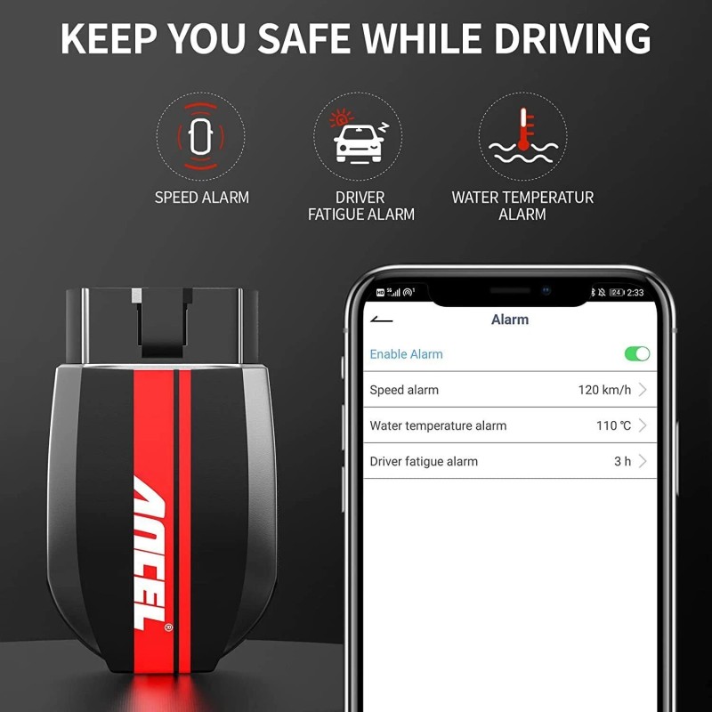 ANCEL Car OBD2 Scanner Code Reader Check Engine Fault Bluetooth