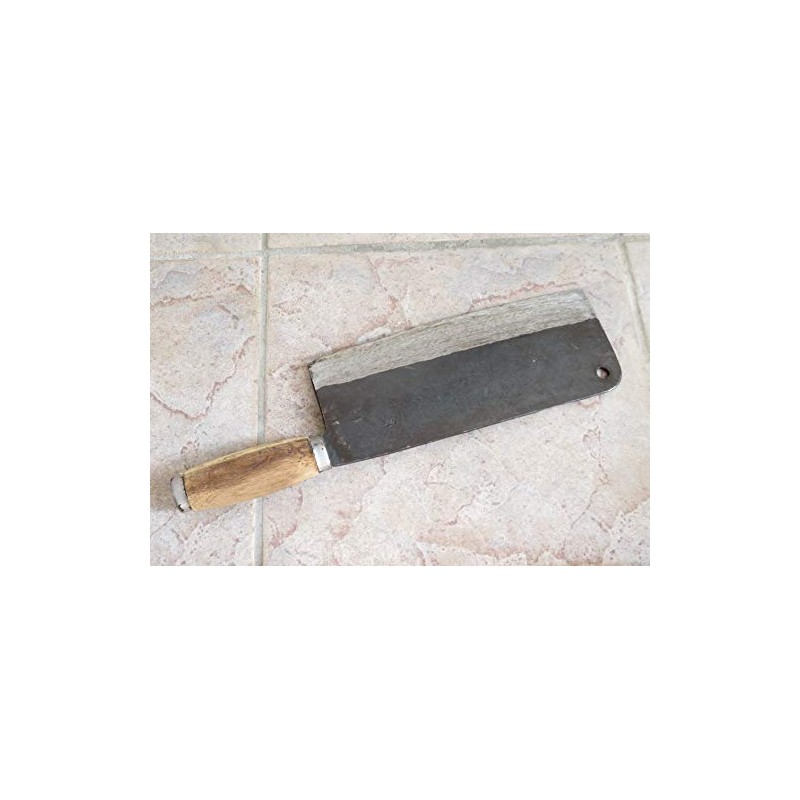 Crude - Chinese Cleaver Meat Chopping Chef Knife, 9 Inch,