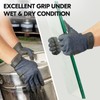 Vgo... Work Gloves Men Seamless Resistent with Waterproof Palm, Mechanics