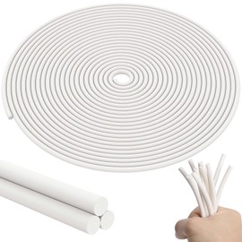 moonoom 32.8Ft Foam Silicone Backer Rod, White Crack Caulk Saver, Concrete Expansion Joint Filler for Wall Tile Gaps Joints Filling and Sealing (1/4 Inch)
